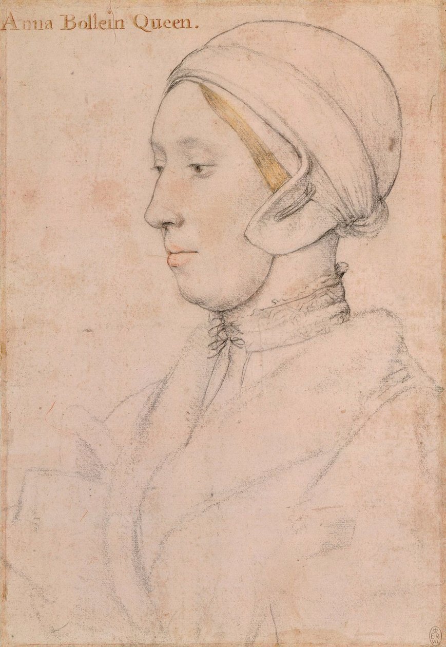 Onbekende Dame Anne Boleyn, 1536 door Hans Holbein der Jüngere