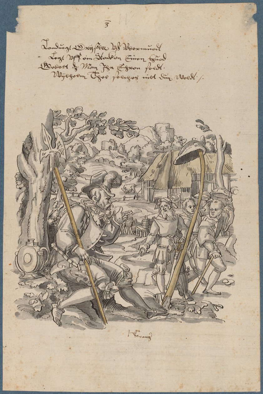 Wilhelm Tell Weigert de Hoed van Gouverneur Gessler te Eren door Hans Kaspar Lang the Elder