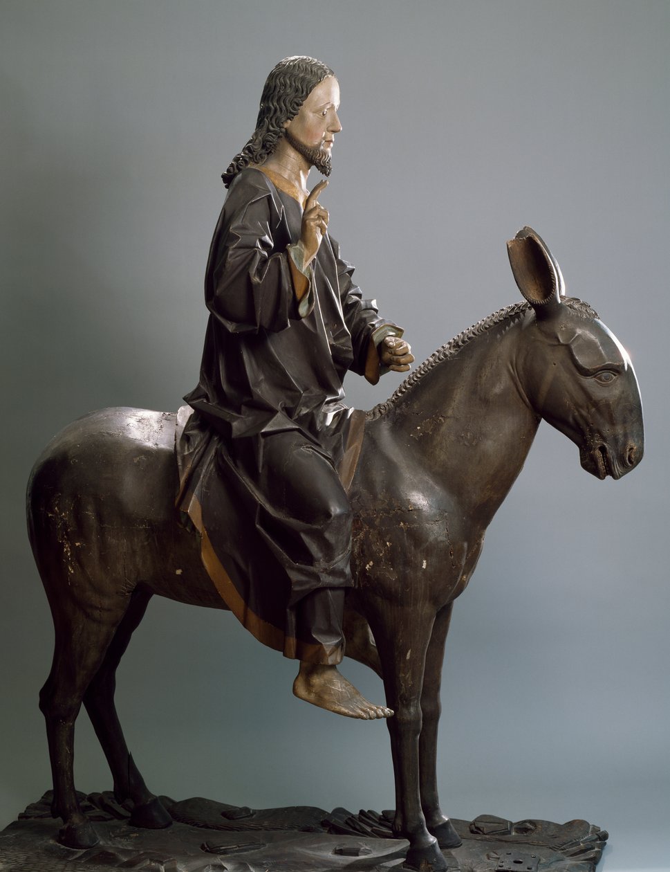 Christus op ezel, ca. 1498 door Hans Klocker