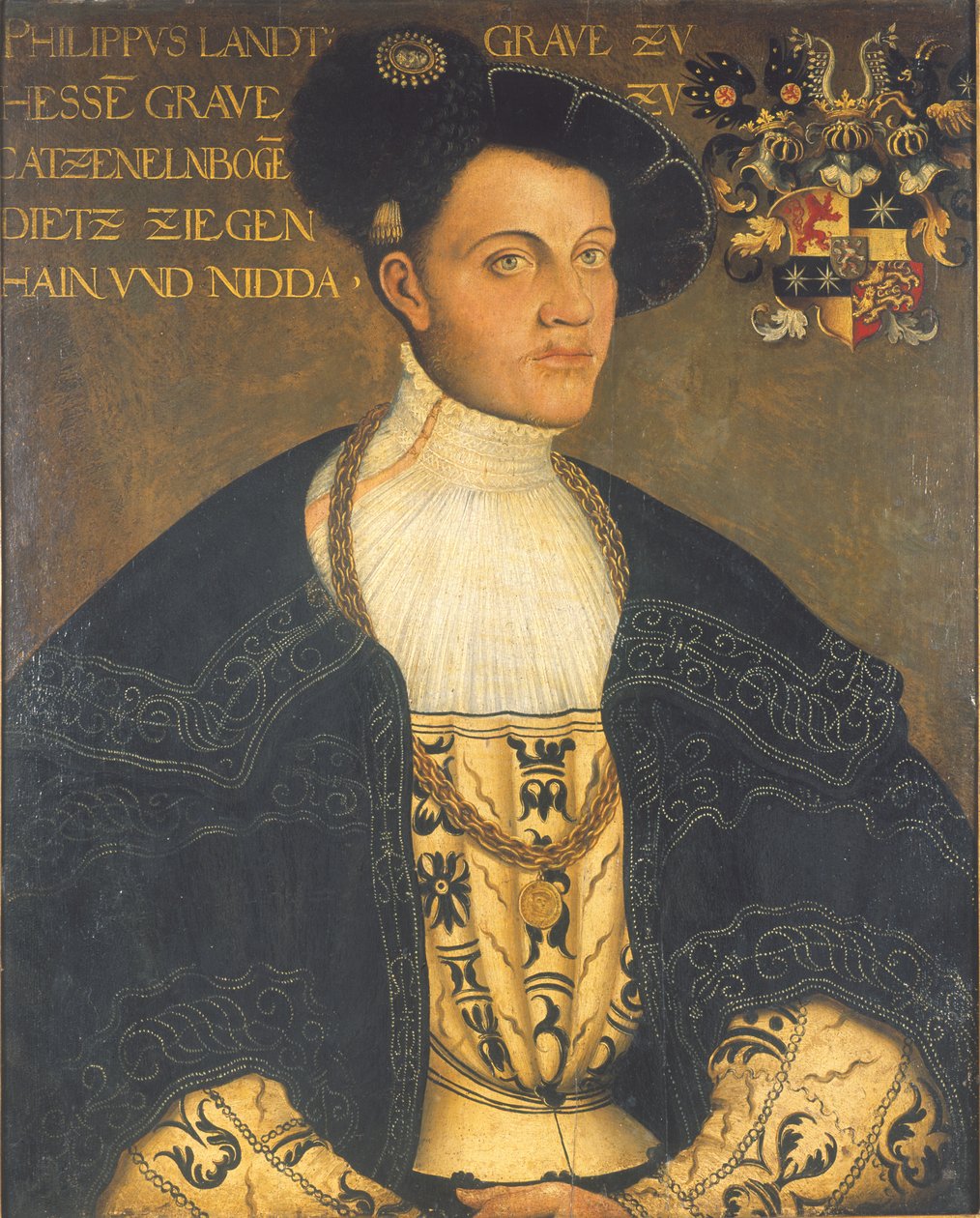 Portret van de Hessische landgraaf Filips I
 (1504-1567)
Alternatieve titel: Portret van Philipp von Hessen of Philipp der Großmütige von Hessen door Hans Krell