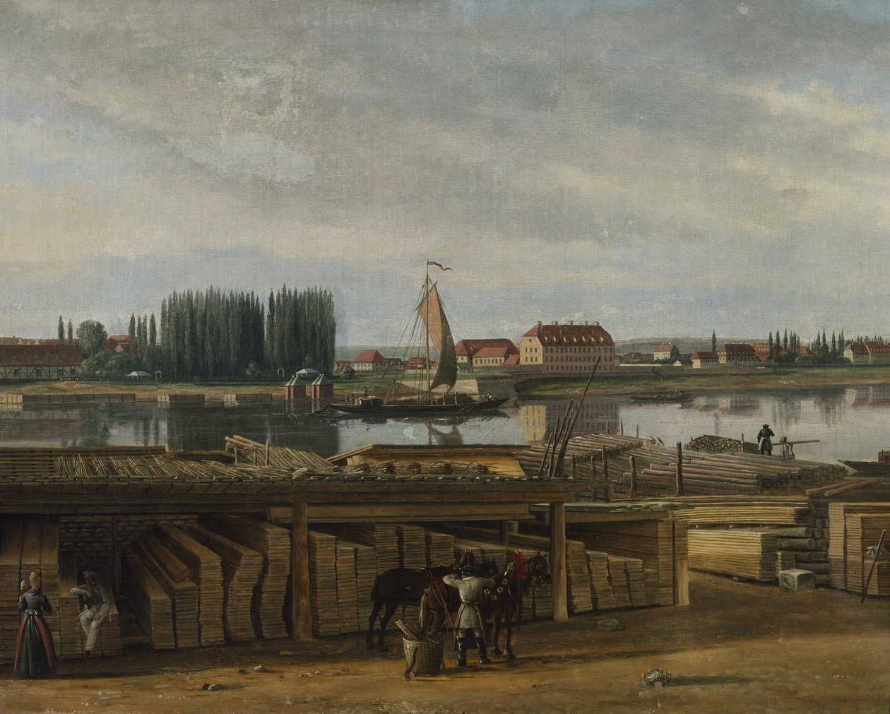 Uit de omgeving van Dresden, c.1829-30 door Hans Leganger Reusch
