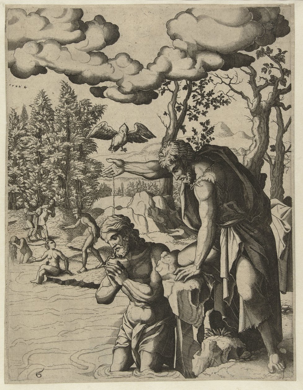 Doop van Christus door Hans Liefrinck (I) (attributed to)