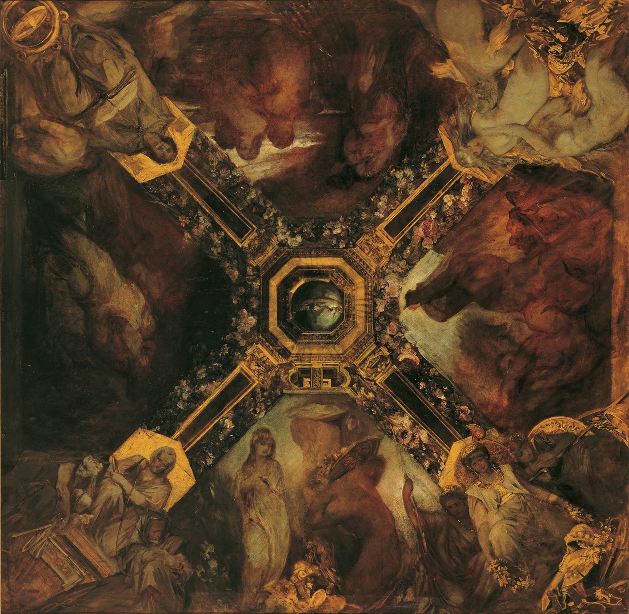 De Ring van de Nibelung door Hans Makart