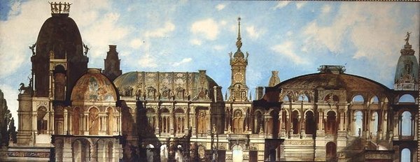 Ontwerp voor een architecturaal project door Hans Makart
