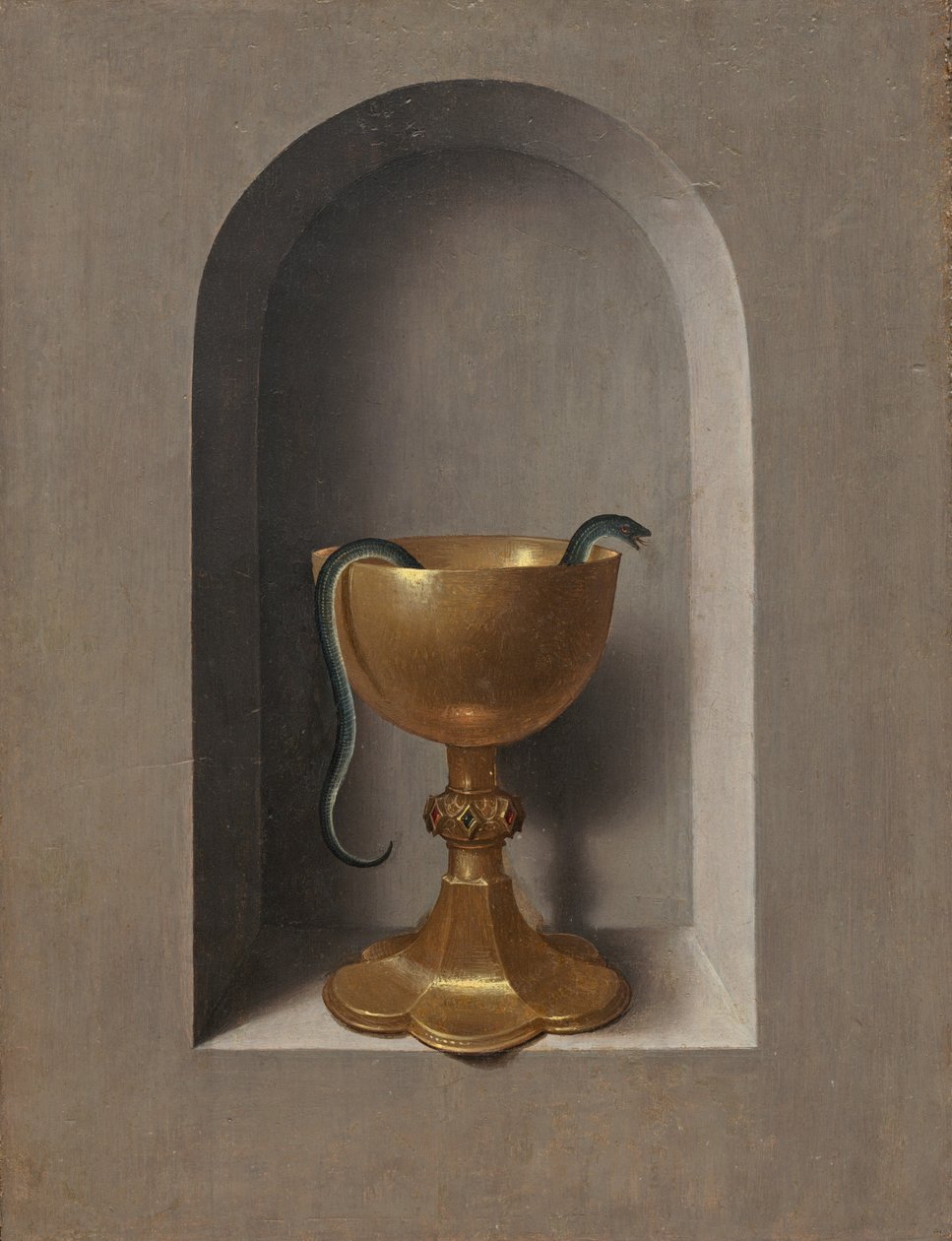 Kelk van Sint Jan de Evangelist door Hans Memling
