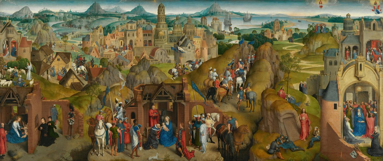 De zeven vreugden van Maria door Hans Memling