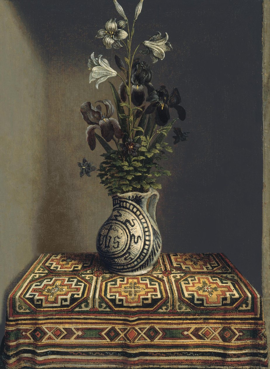 Bloemen in een Kan door Hans Memling