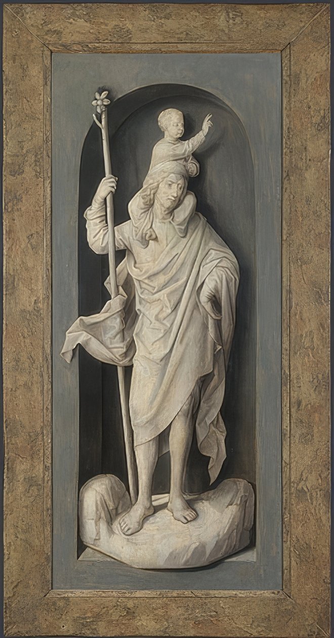 Heilige Christoffel door Hans Memling