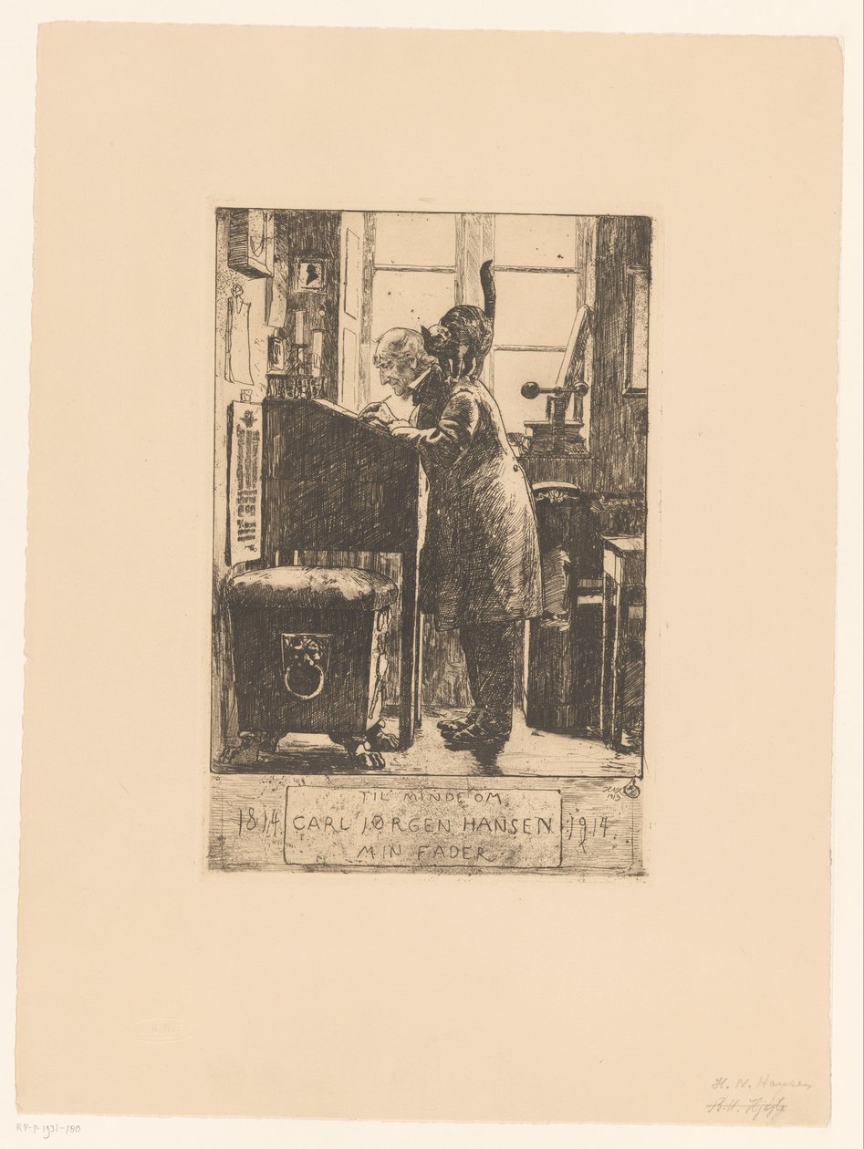 Vader van de kunstenaar door Hans Nicolai Aksel Hansen