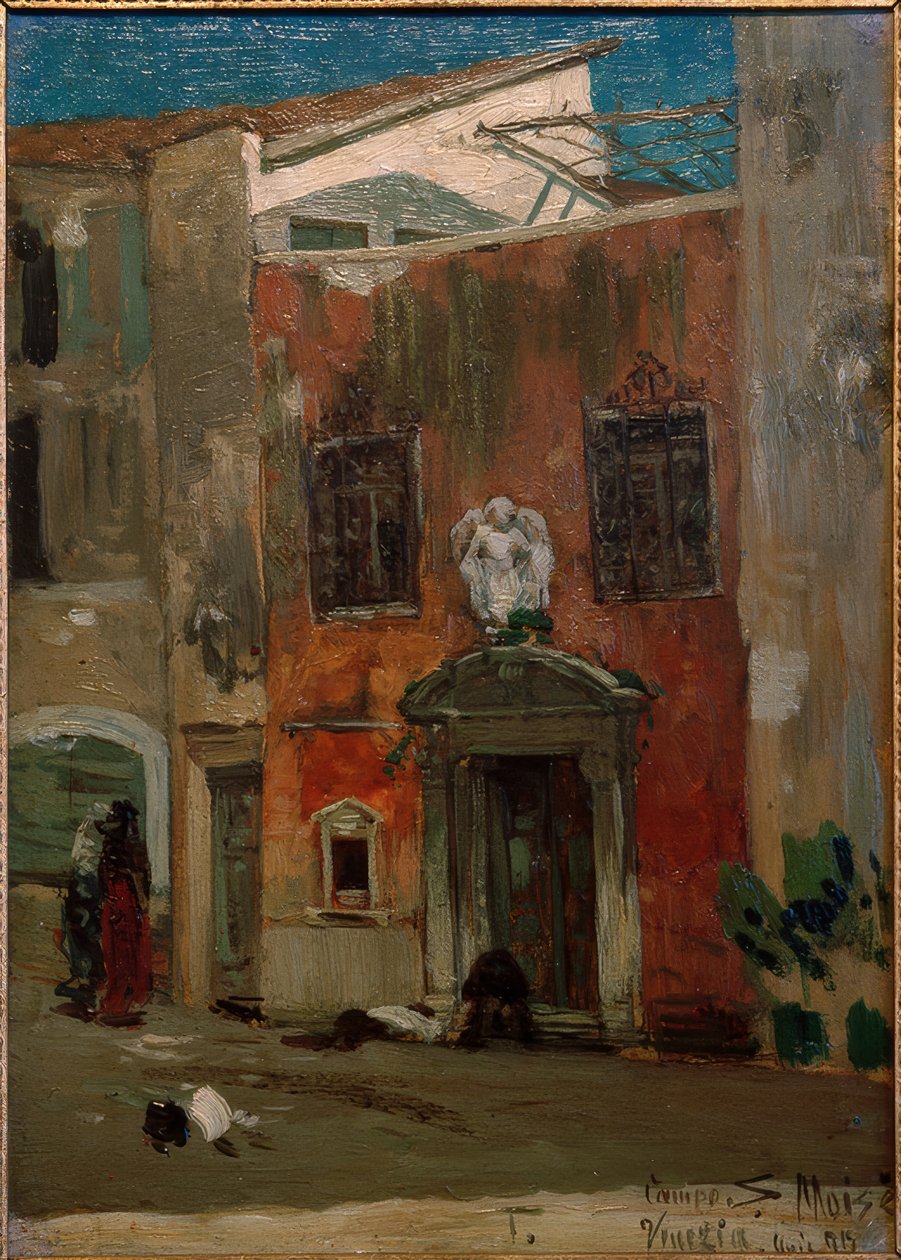 H.P. Feddersen de Jongere, Campo S. Moisè, Venetië door Hans Peter Feddersen der Jüngere