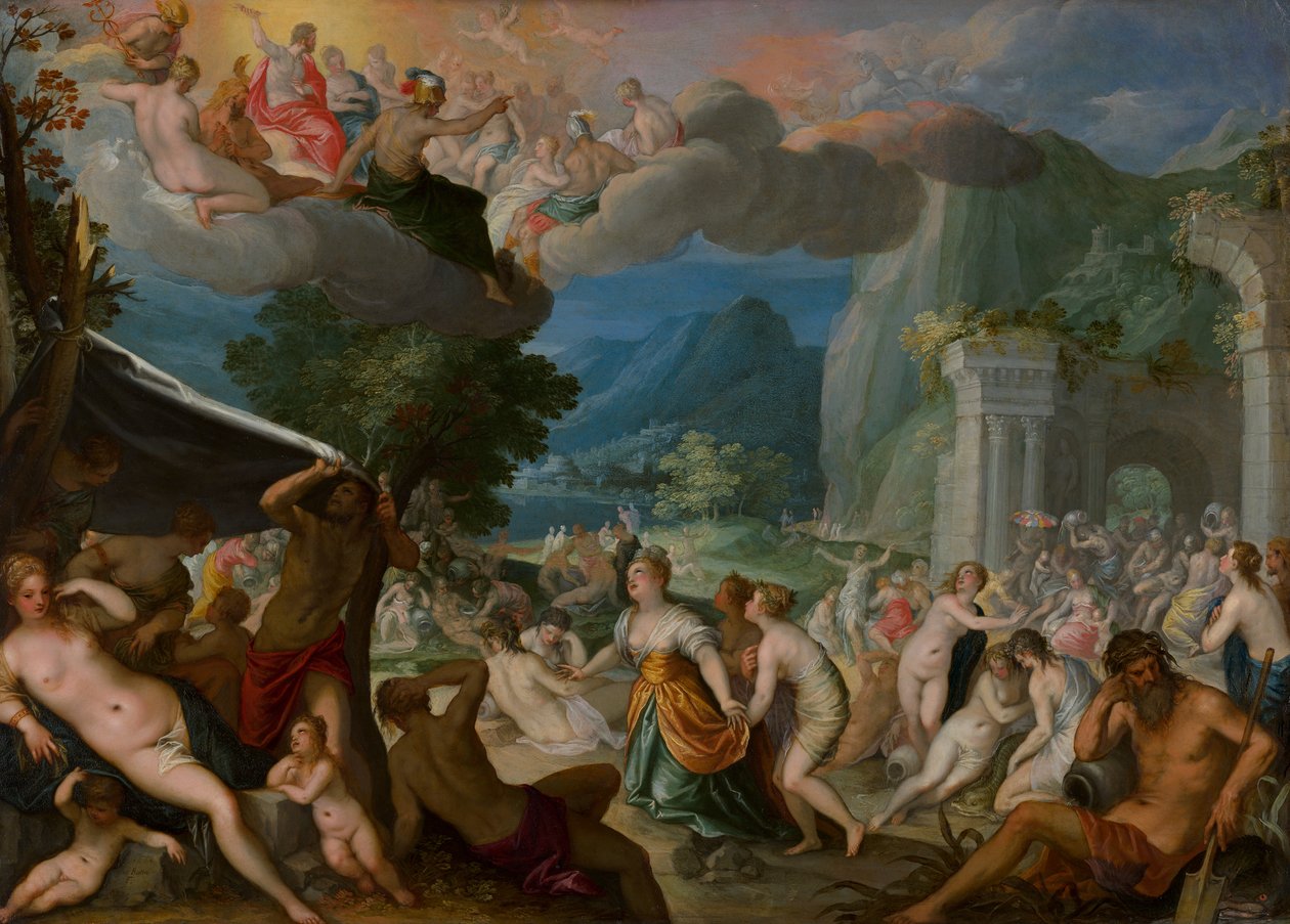 De val van Phaëton door Hans Rottenhammer