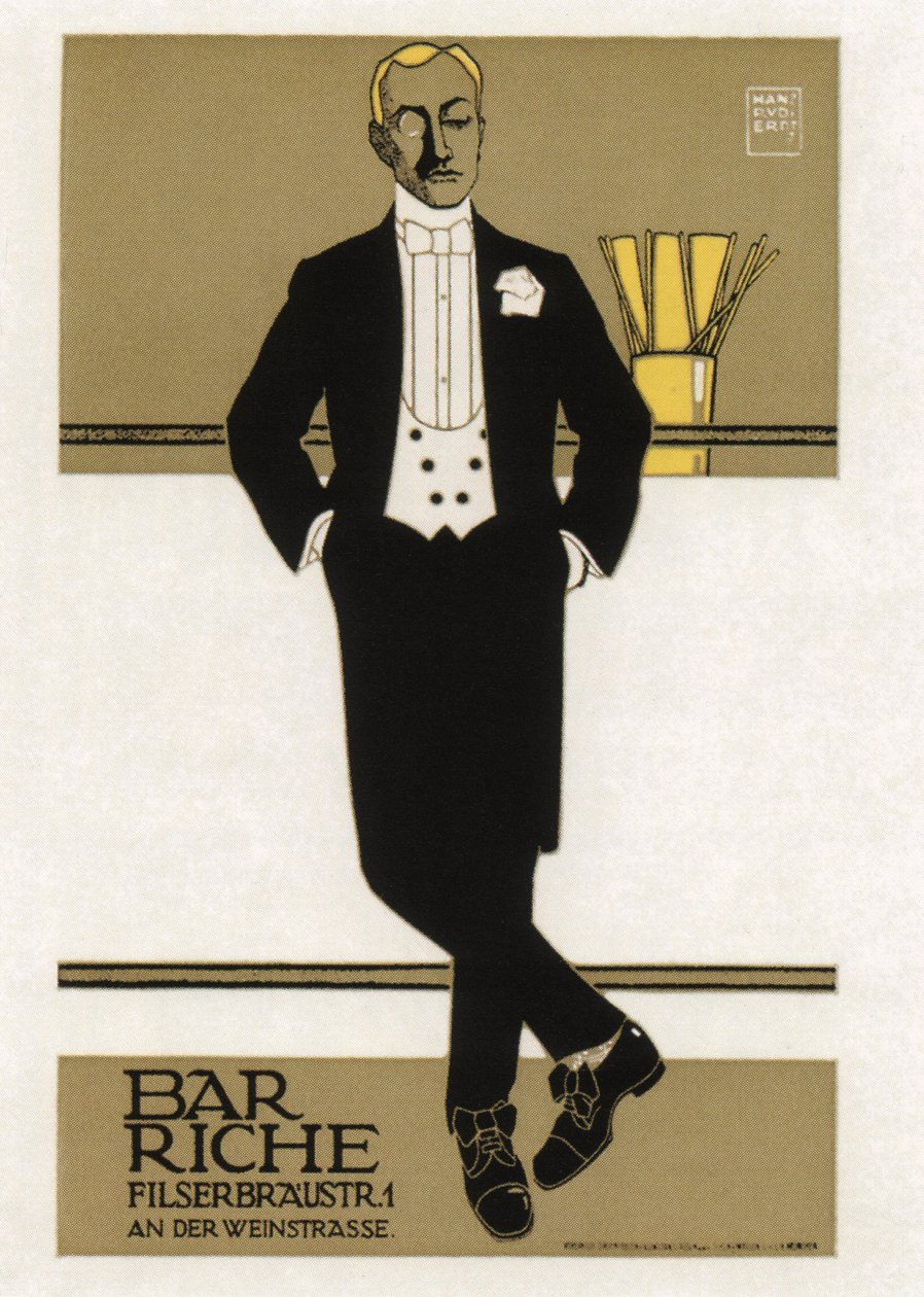 Bar Riche, 1907 door Hans Rudi Erdt