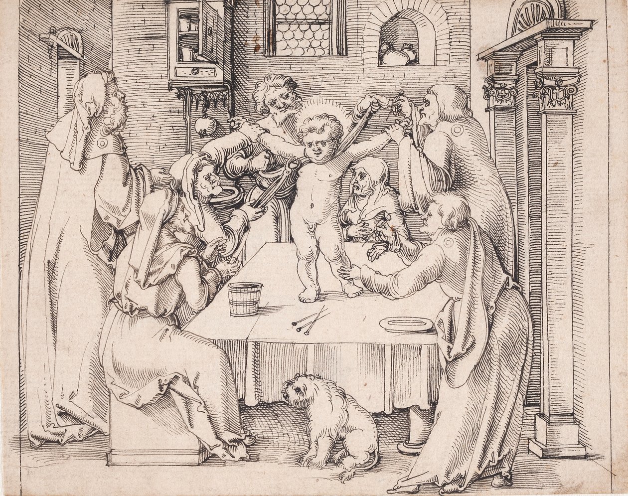 Het martelaarschap van St. Simon van Trente door Hans Schäufelein