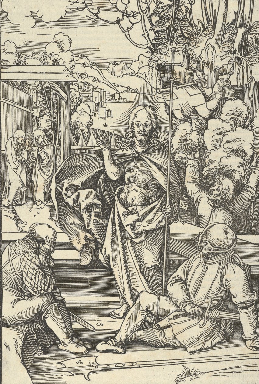 De opstanding, uit Speculum passionis domini nostri Ihesu Christi door Hans Schäufelein the Elder