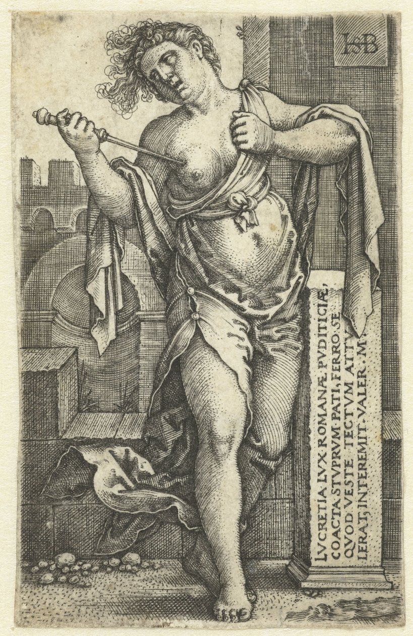 Dood van Lucretia door Hans Sebald Beham