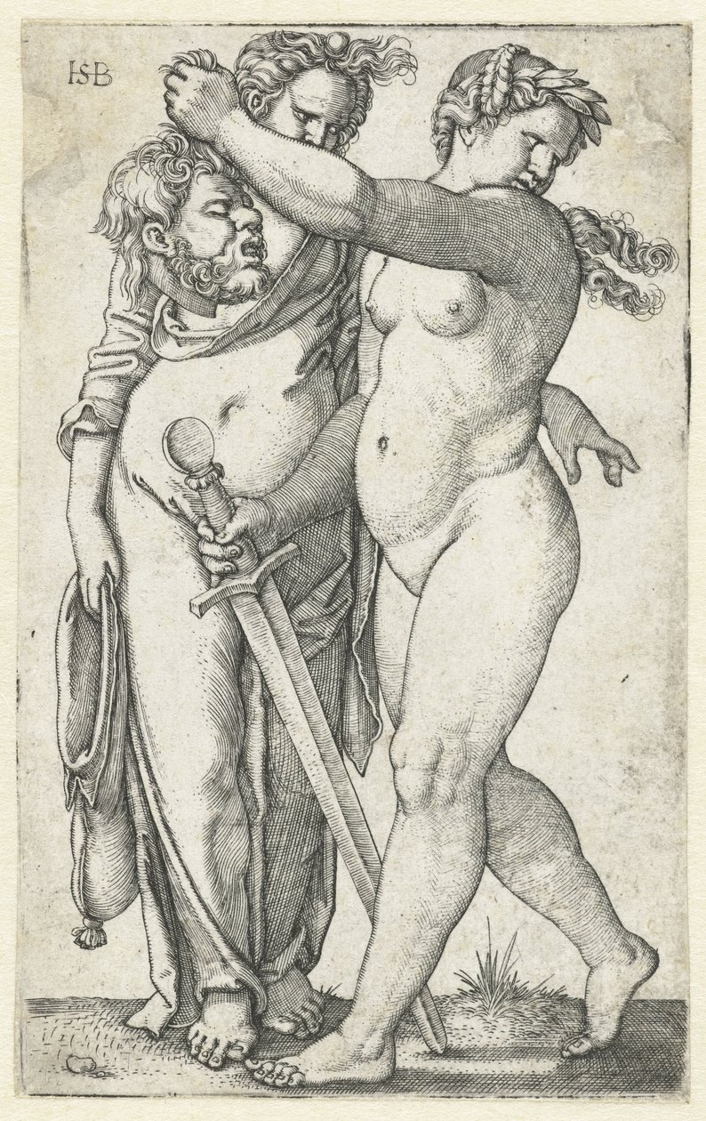 Judith met hoofd van Holofernes en dienstmaagd door Hans Sebald Beham