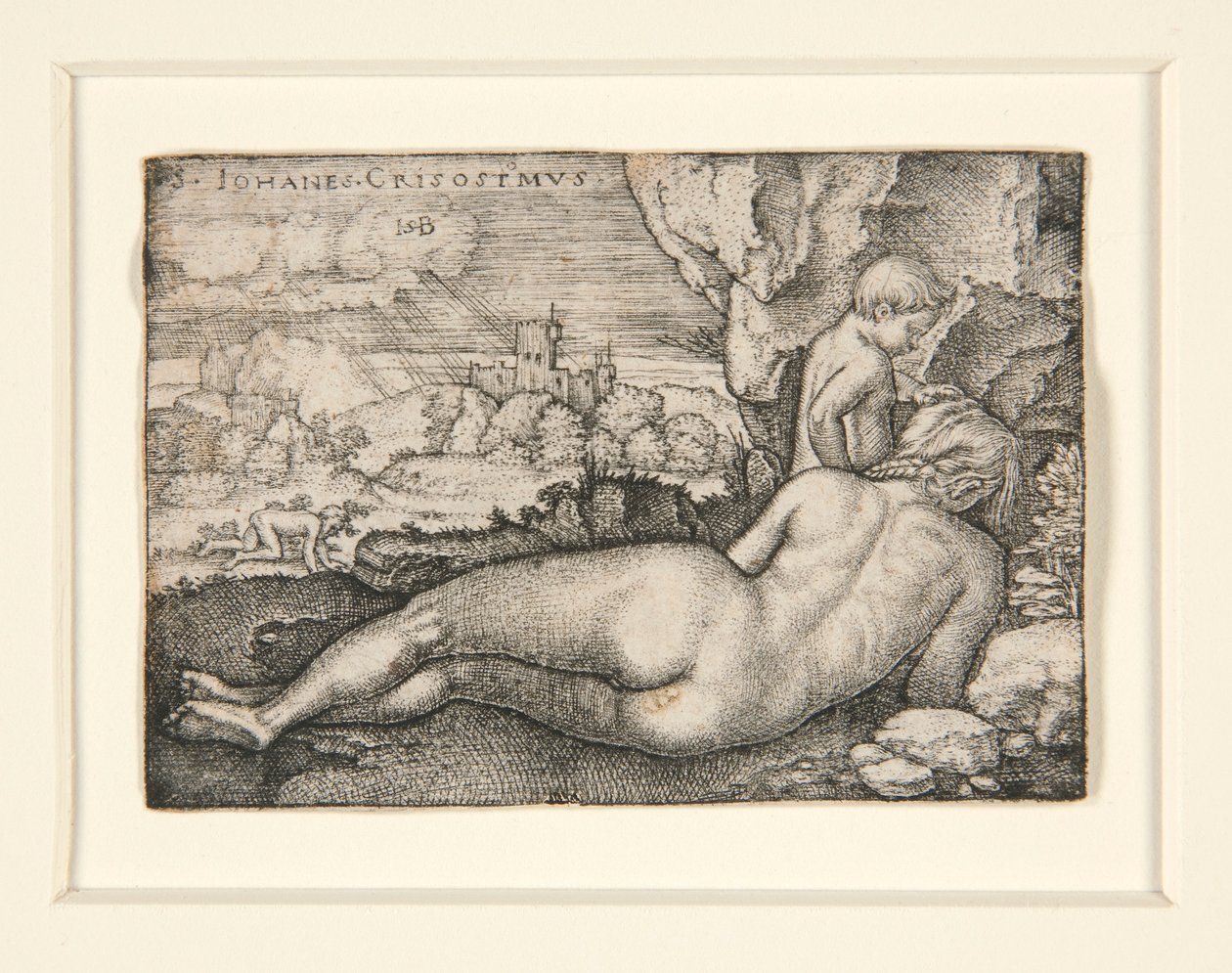 Boetedoening van St. Johannes Chrysostomus door Hans Sebald Beham