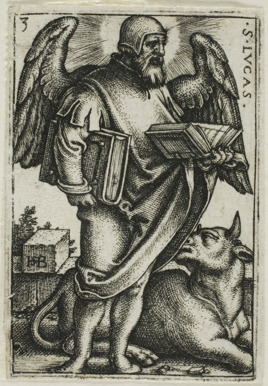 Lucas, uit De vier evangelisten door Hans Sebald Beham