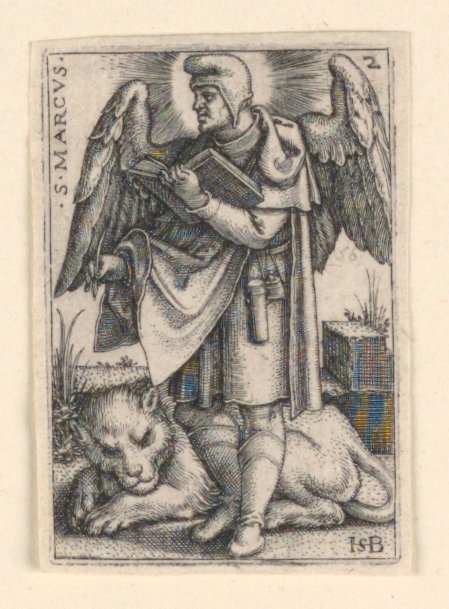 St. Marcus, uit De Vier Evangelisten door Hans Sebald Beham