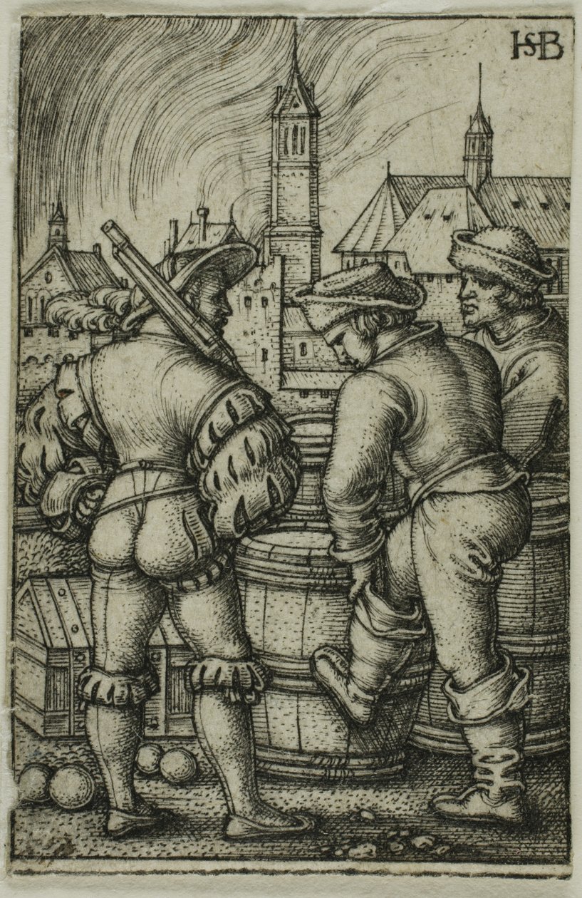 De bewaker bij de kruitvaten door Hans Sebald Beham