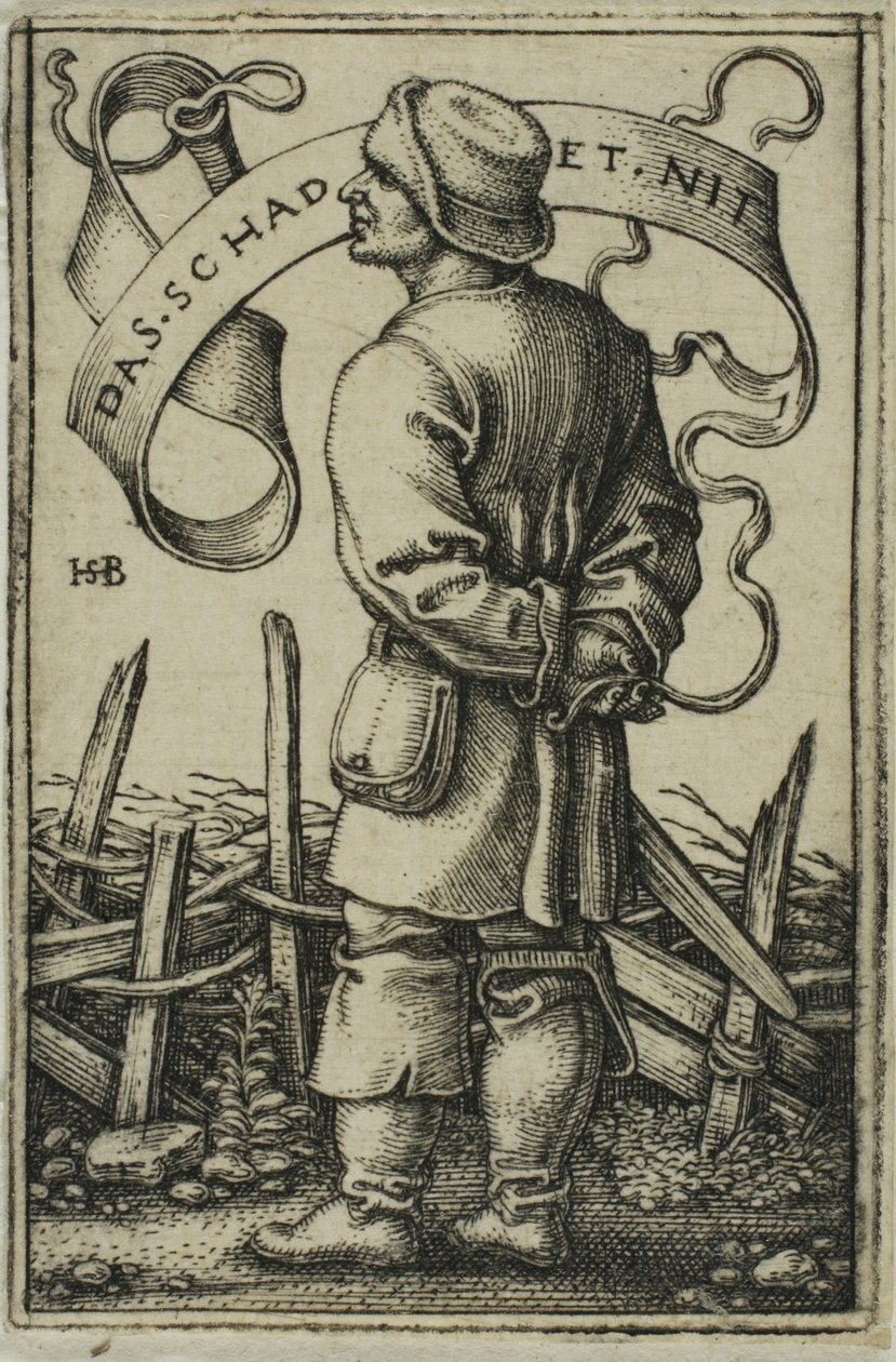 De Weerboer "Das Schadet Nit" door Hans Sebald Beham