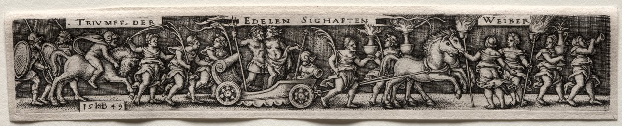 Triomf van de Vrouwen door Hans Sebald Beham