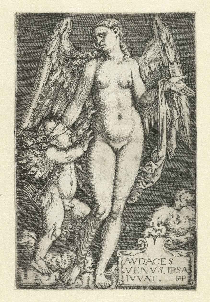 Venus en Cupido door Hans Sebald Beham
