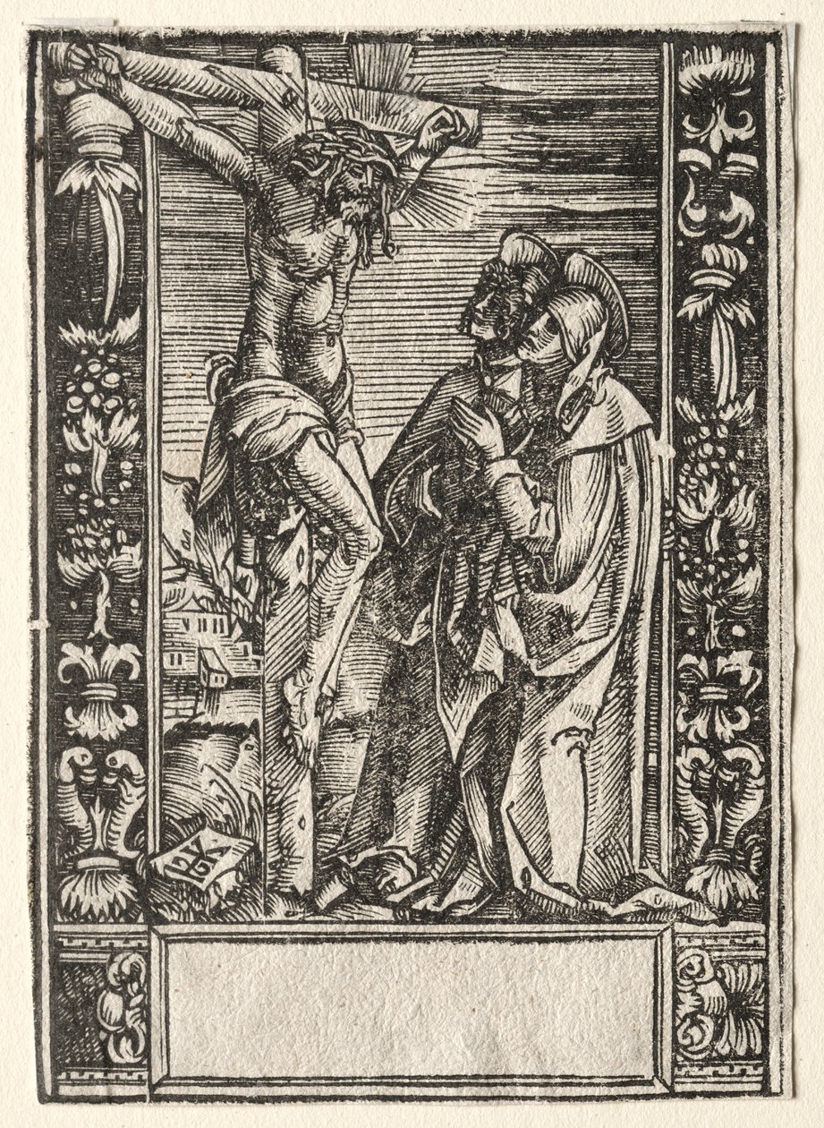 St. Maria en St. Johannes voor het Kruis door Hans Springinklee