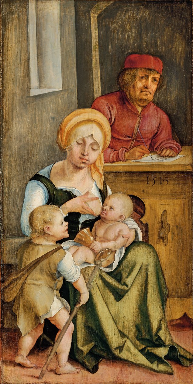 Maria Clopas en haar familie, 1515 door Hans Suess Kulmbach
