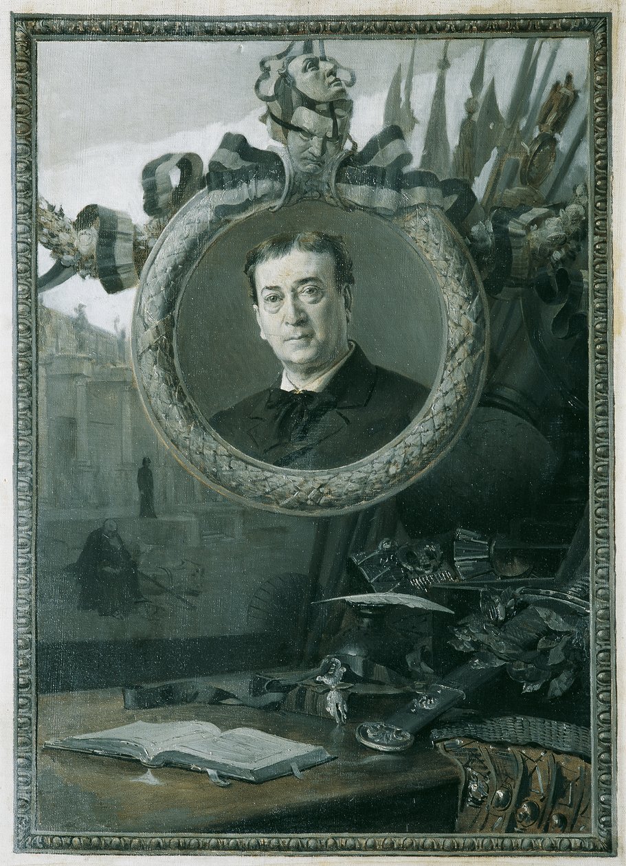 Adolf von Sonnenthal door Hans Temple