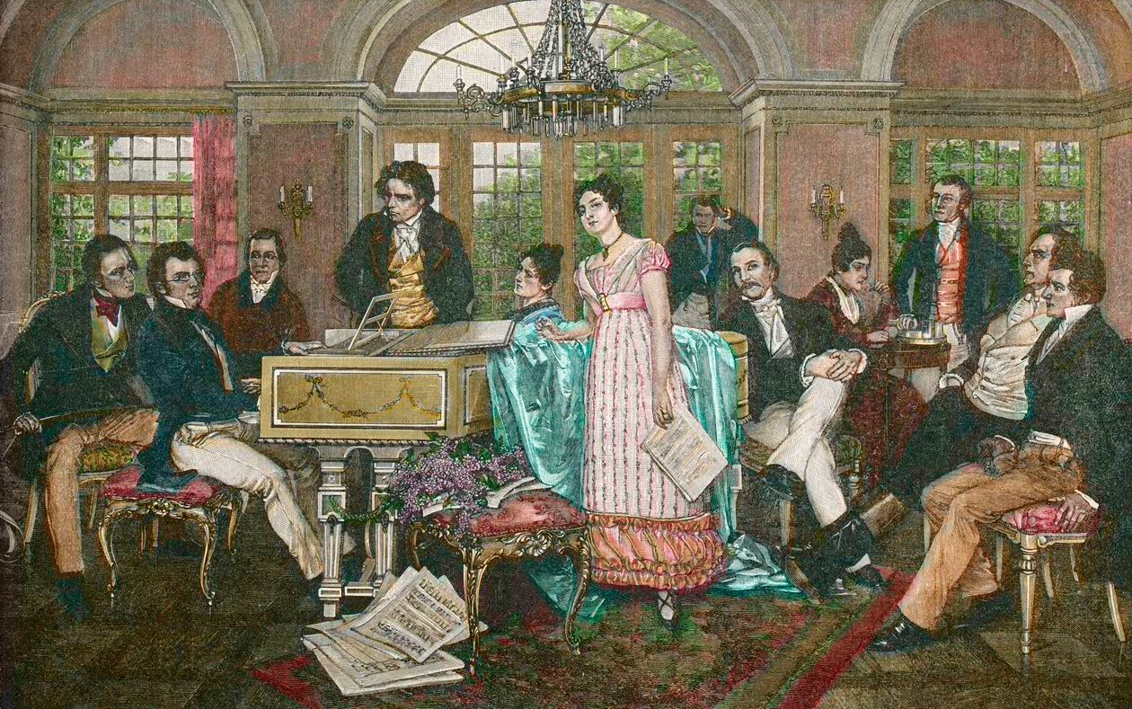 FRANZ SCHUBERT (1797-1828) Oostenrijkse componist - Schubert Avond bij Joseph von Spaun