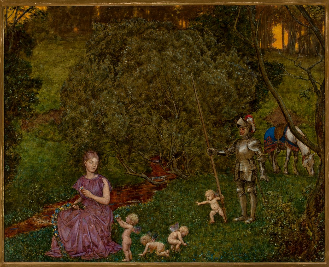 Sprookje - De ridder door Hans Thoma