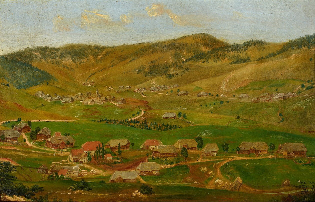 Bernau in het Zwarte Woud door Hans Thoma