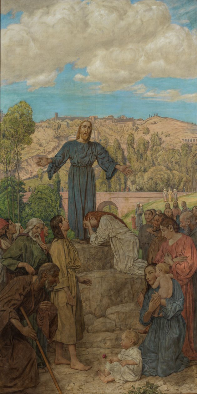Christus als leraar door Hans Thoma