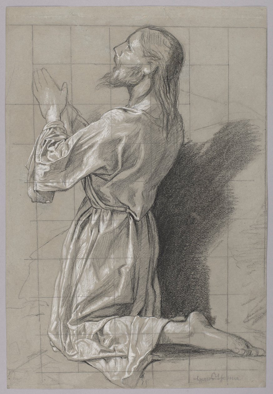 Christus op de Olijfberg door Hans Thoma