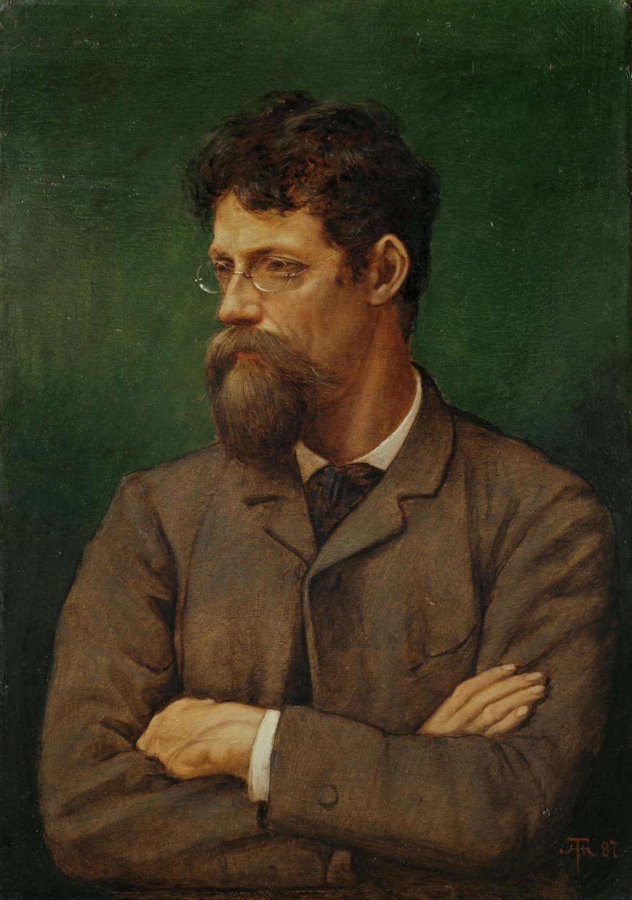 De schilder Albert Lang door Hans Thoma
