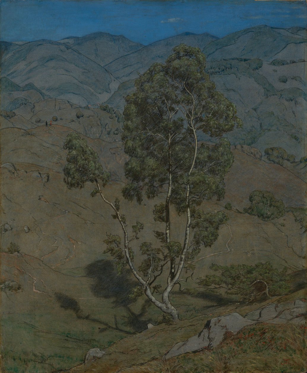 De berk door Hans Thoma