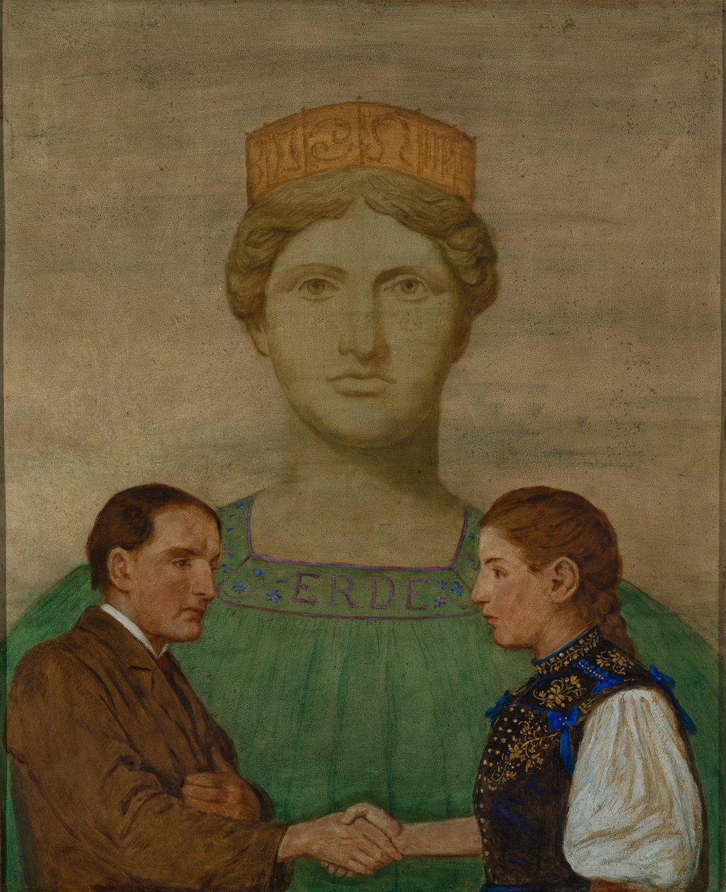 De aarde door Hans Thoma