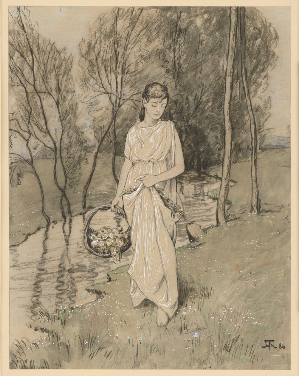 Flora door Hans Thoma
