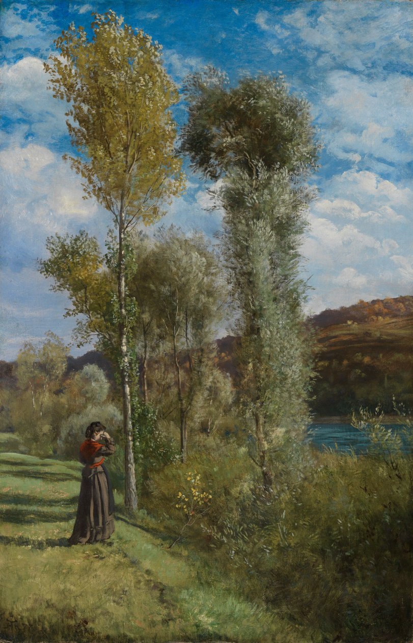 Herfstdag aan de Bovenrijn door Hans Thoma