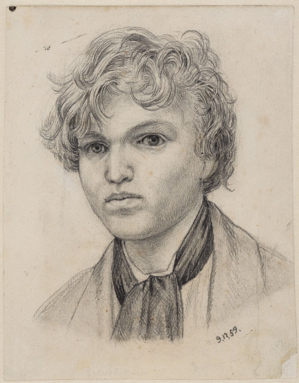 Zelfportret uit de jeugd door Hans Thoma