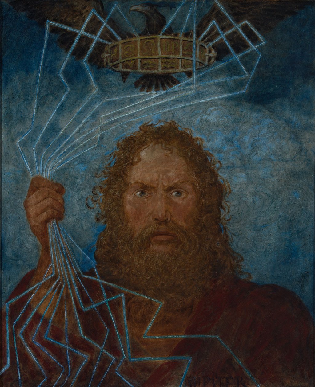 Jupiter (Thor) door Hans Thoma