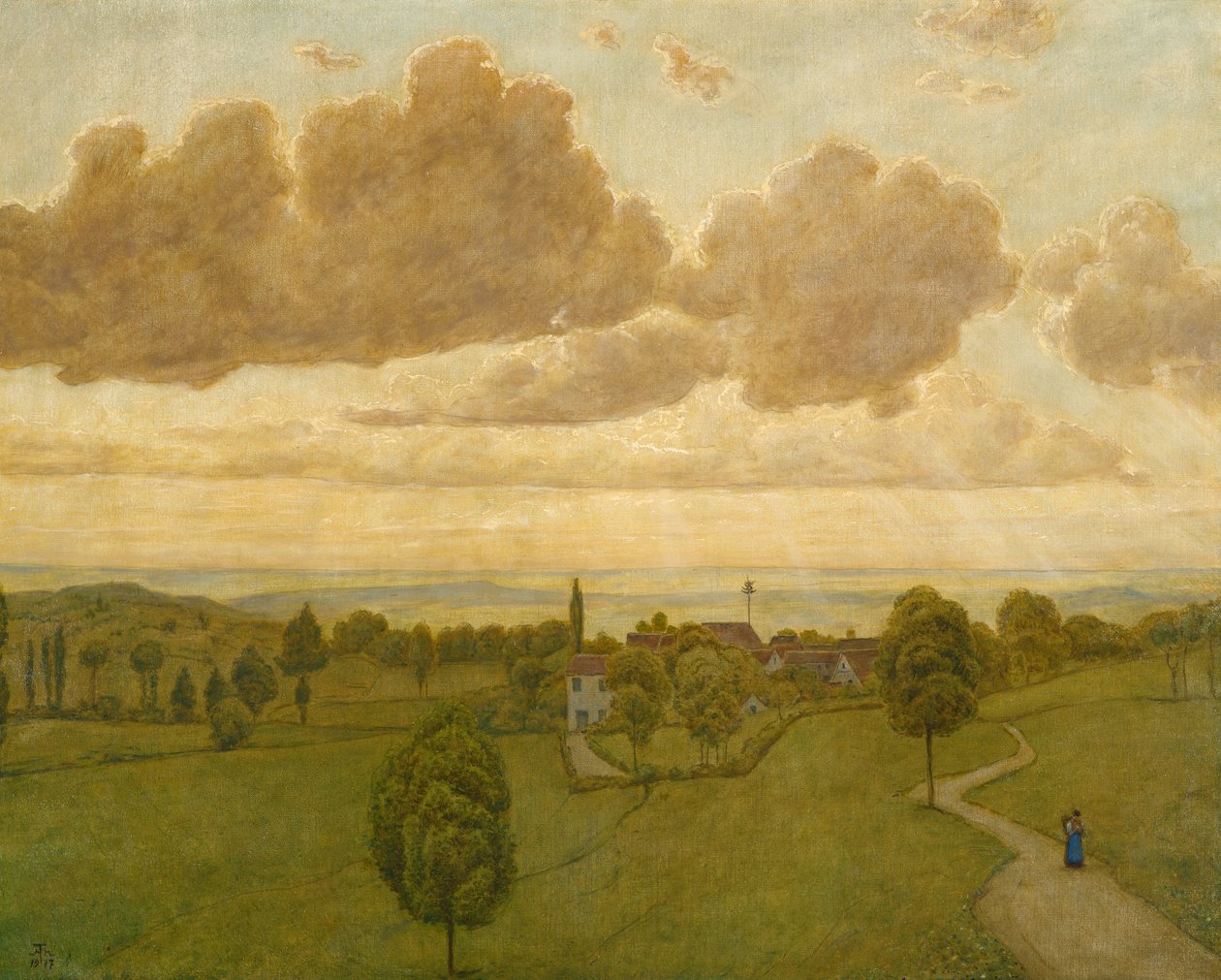Landschap door Hans Thoma