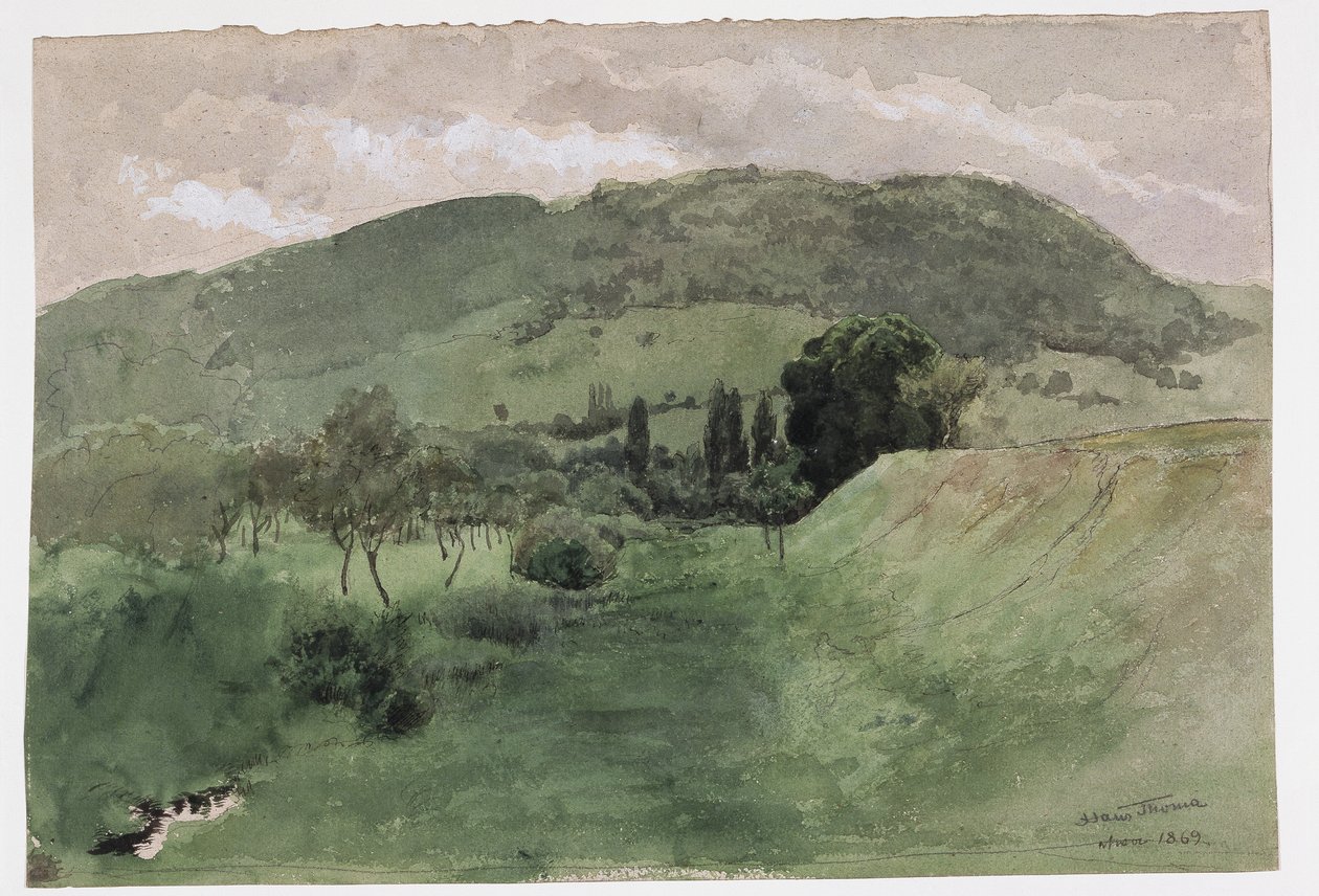 Landschap in het Zwarte Woud door Hans Thoma