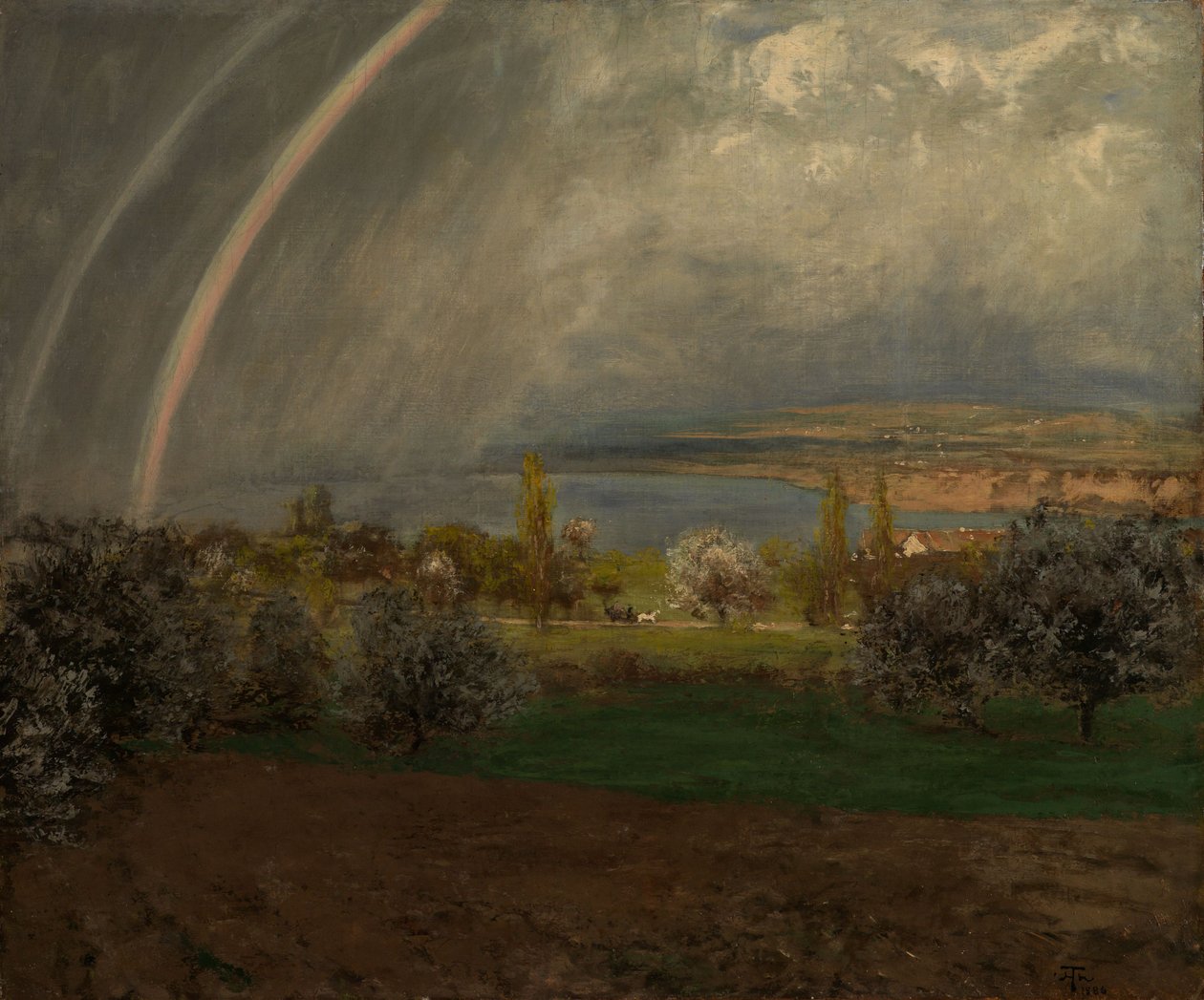 Landschap bij Ermatingen door Hans Thoma