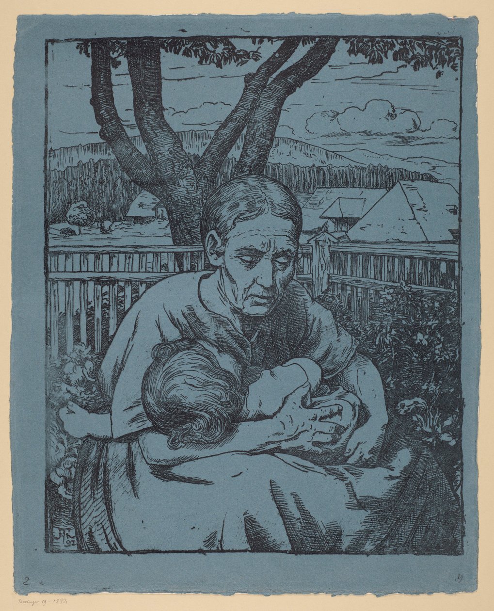 Moederschap door Hans Thoma