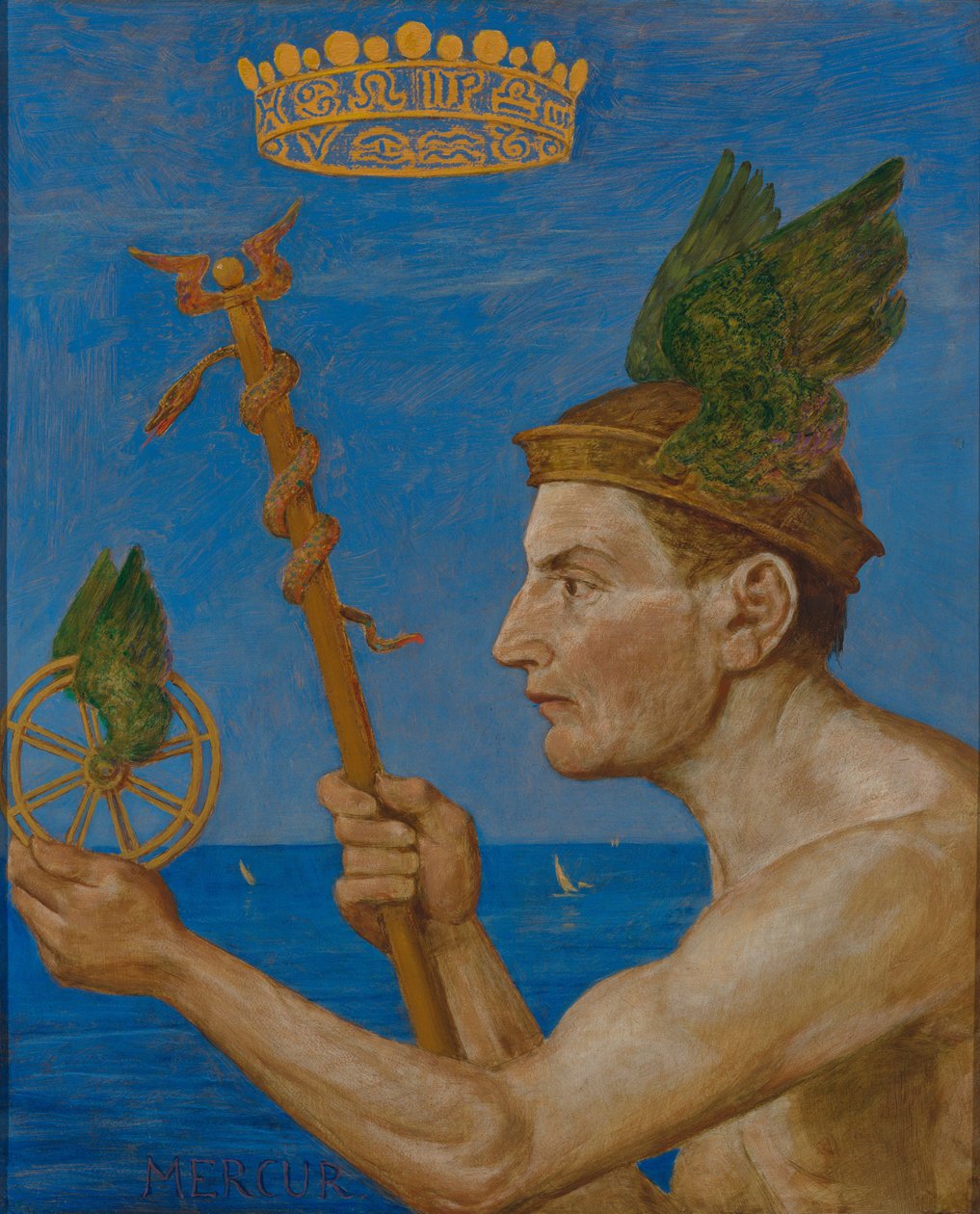 Mercurius door Hans Thoma