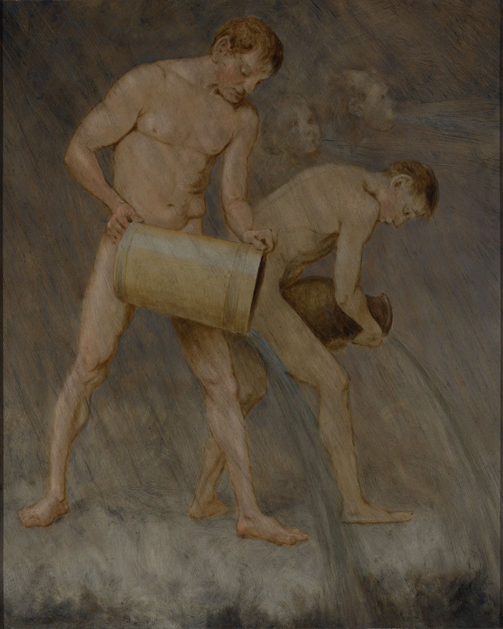 November (de regengoden) door Hans Thoma