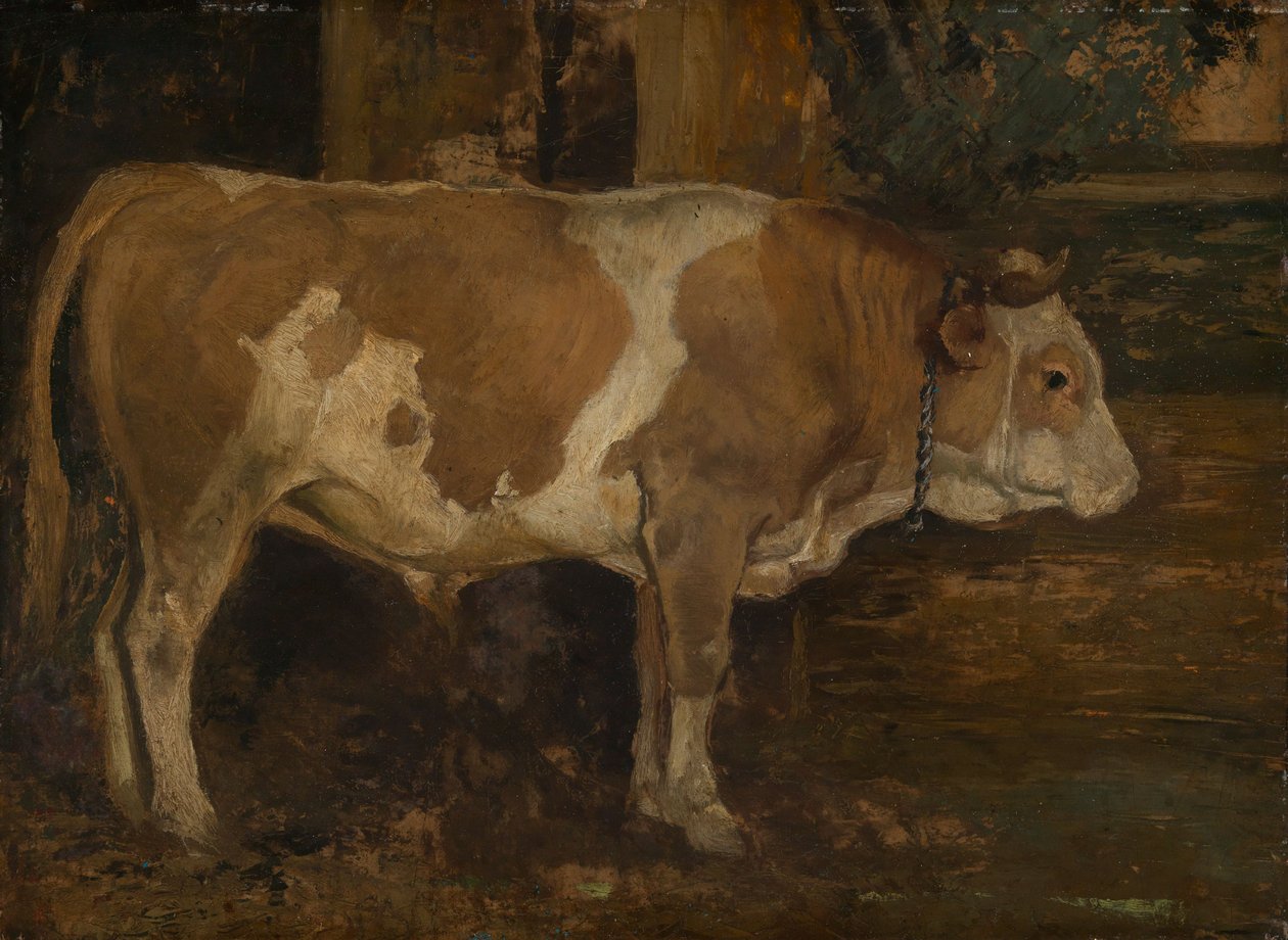 Oos in het bos door Hans Thoma