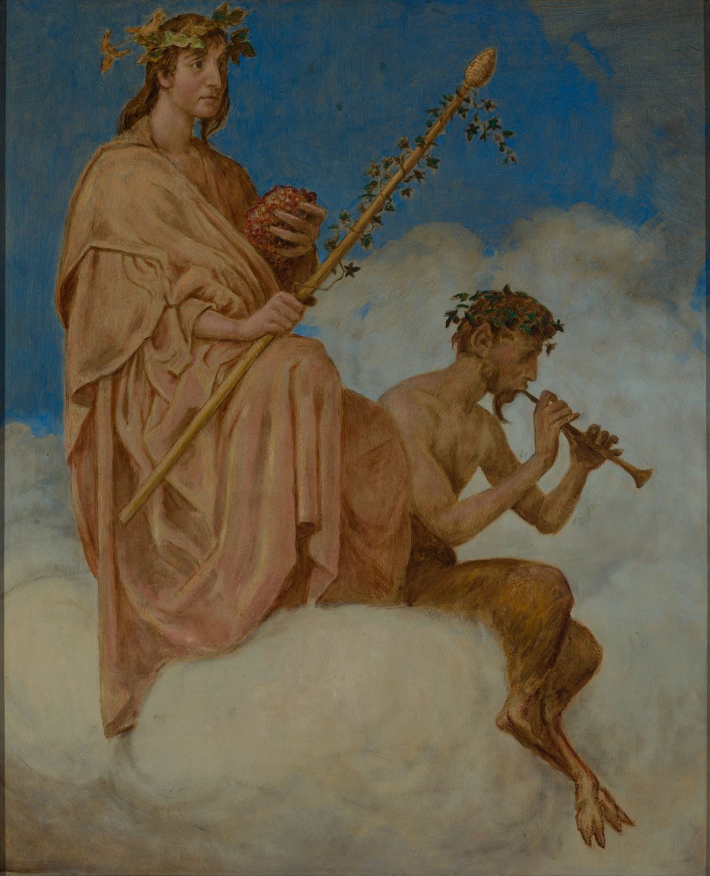 Oktober (wijngoden) door Hans Thoma